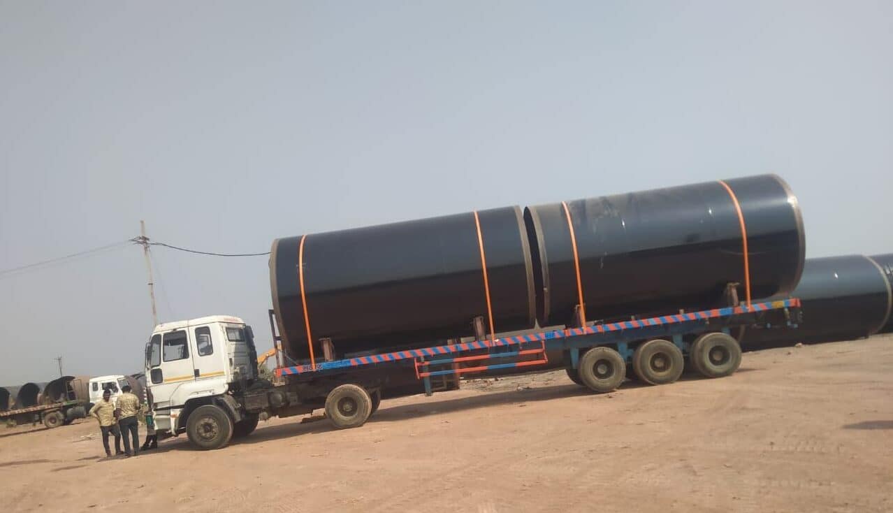 Heavy Haulage of Oversized MS Pipeline – Satwas Infrastructure Delivery